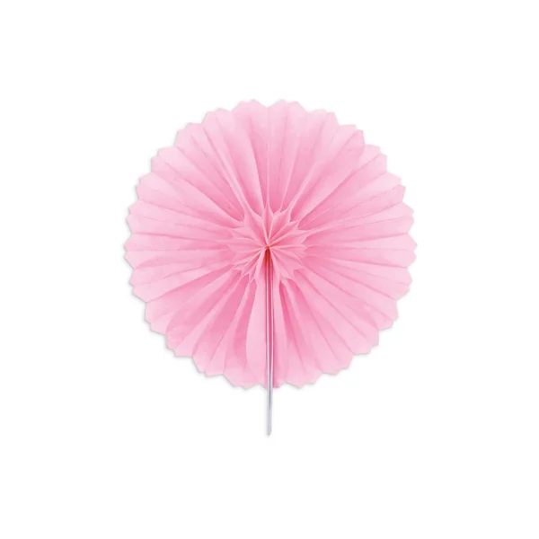 3 mini rosetones de papel Ø 15 cm - rosa