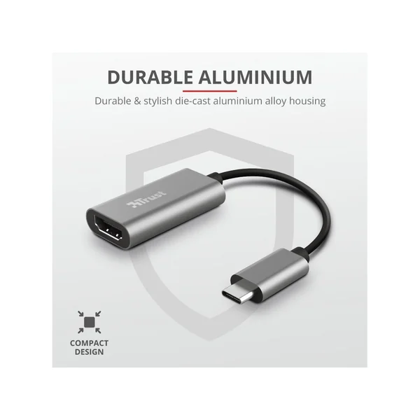 Adaptador de gráficos USB Trust Dalyx Grey