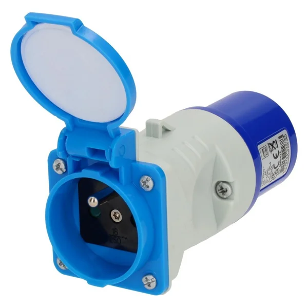 Adaptador Enchufe CEE 200-250V 16A 50-60Hz IP44