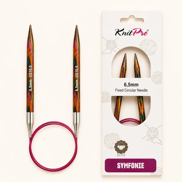 Aguja circular fija de madera KnitPro Symfonie