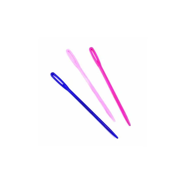 Agujas Lana Plástico Colores - Imagen 2