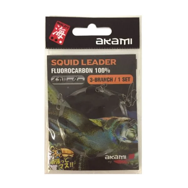 Akami Squid Leader 3-Branch - Monty pesca
