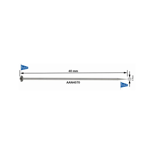Alfiler acero 40mm x 0.70 mm