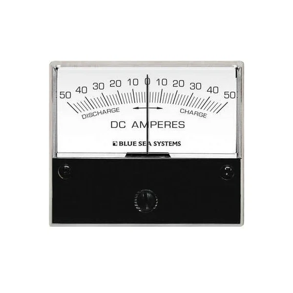 Amperímetro analógico de CC 0-50 A, derivación externa