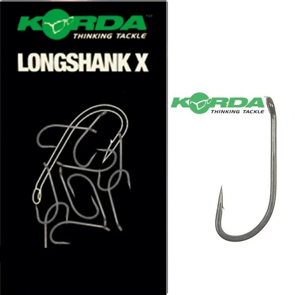 ANZUELO KORDA LONG SHANK X Nº4, Nº6 Y Nº8
