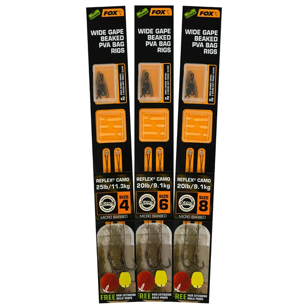 ANZUELOS EDGES WIDE GAPE BEAKED PVA BAG RIGS 6