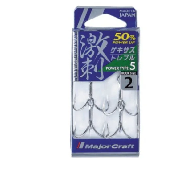 Anzuelos Triples Major Craft Gekiasu Treble 5TN - Monty pesca