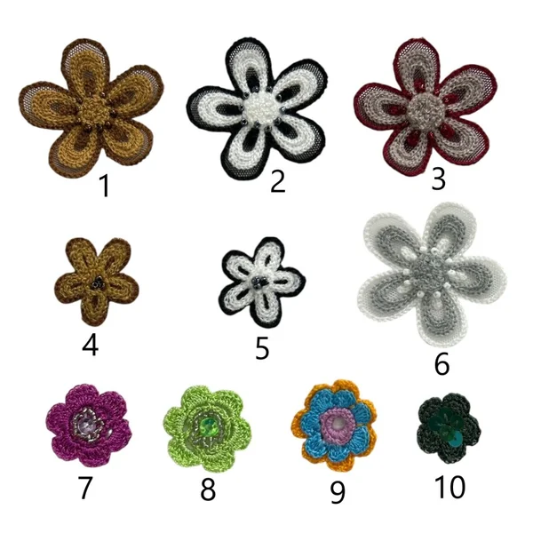 Aplique Flor con Abalorios F60-F17