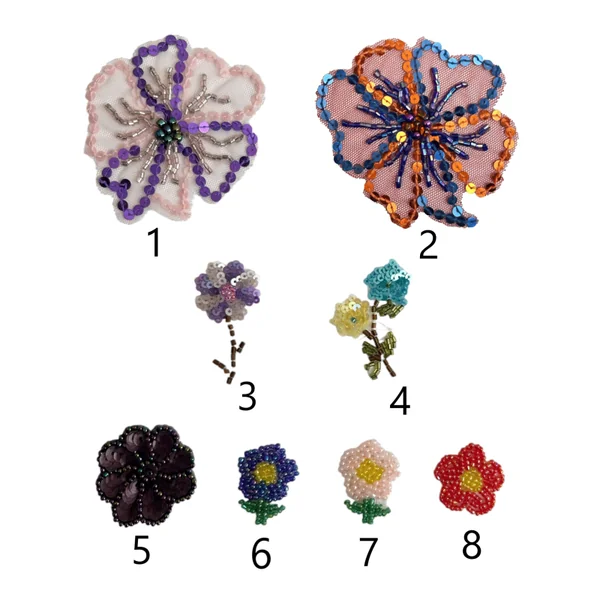 Aplique Flores Rocalla F54