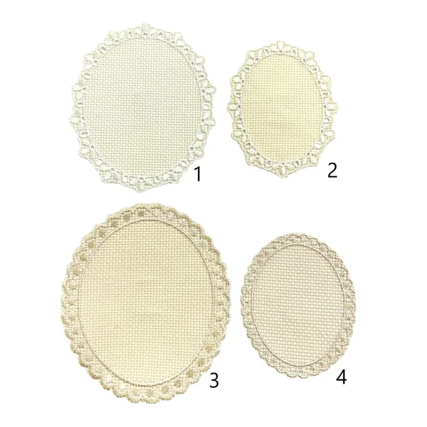 Aplique Tela Panamá Para Bordar Beige