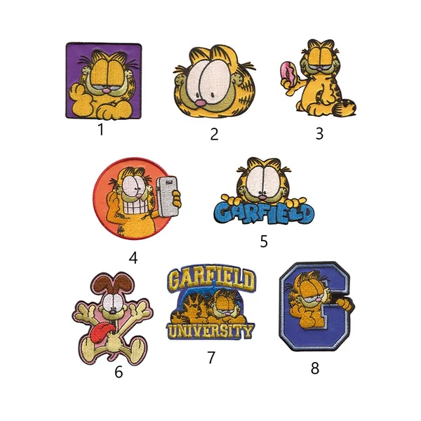 Apliques bordados termoadhesivos Garfield E55