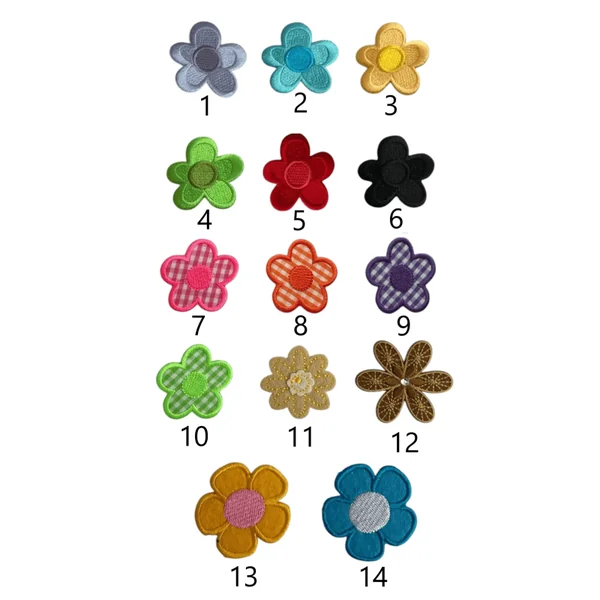 Apliques Flores Termoadhesivas F62 - F63