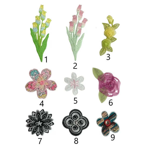 Apliques Flores Variadas F70