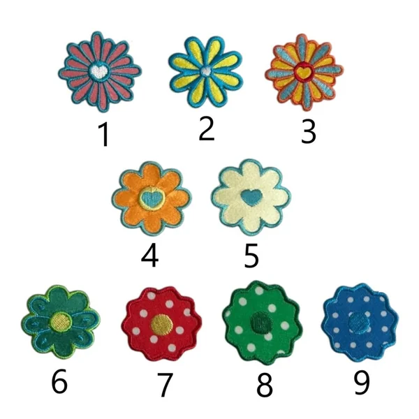 Apliques Termoadhesivos Infantiles Flores F71