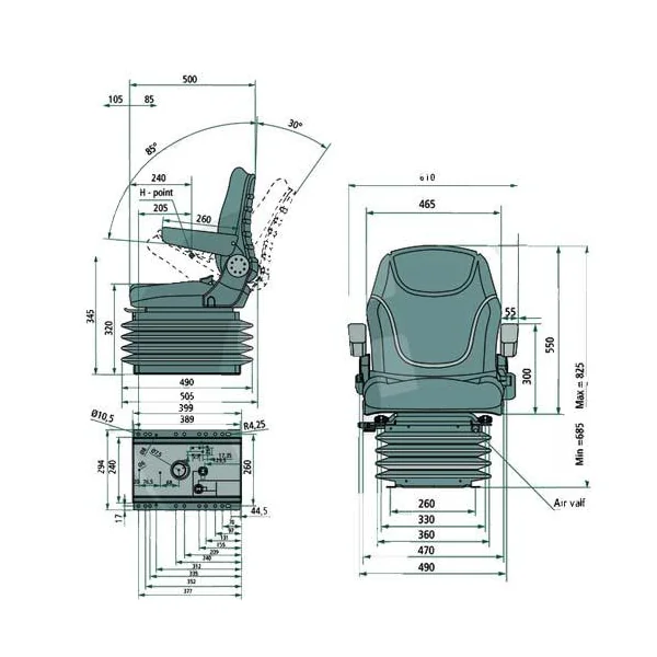 ASIENTO NEUMÁTICO TRACTOR MOD. NITRÓN - Imagen 2