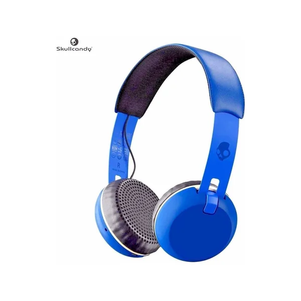 Auriculares Bluetooth SKULLCANDY Grind (On ear - Micrófono - Azul)