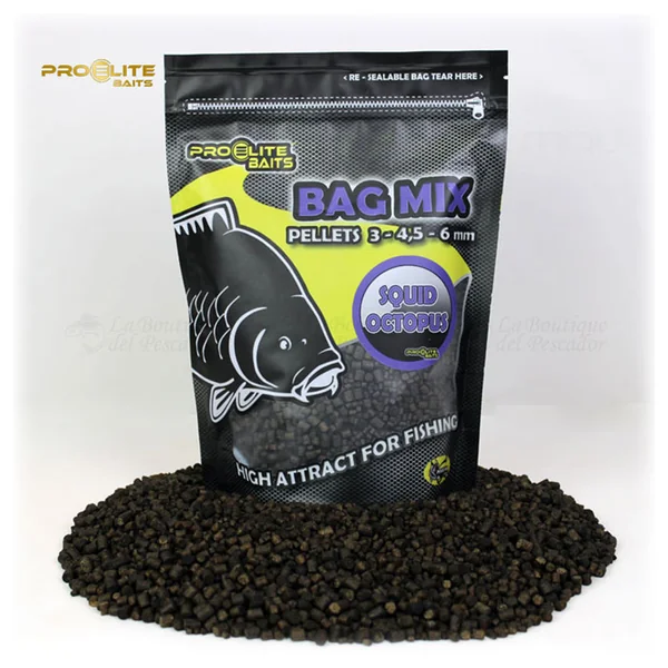 BAG MIX PELLETS SQUID & OCTOPUS PRO ELITE 800 GR