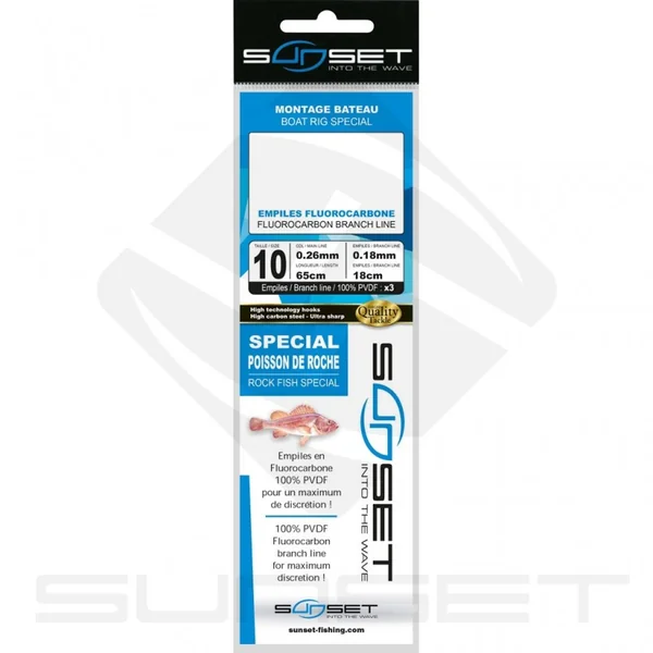 Bajo Fluorocarbono Especial Peces de Roca N10