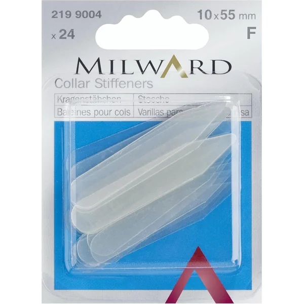 Ballenitas Milward 10x55 mm - Varillas Transparente para Cuellos (24 Unidades)