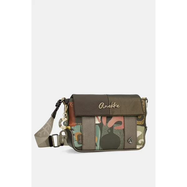Bandolera con solapa estampada Amphora - Imagen 3
