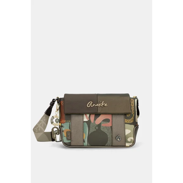 Bandolera con solapa estampada Amphora - Imagen 10