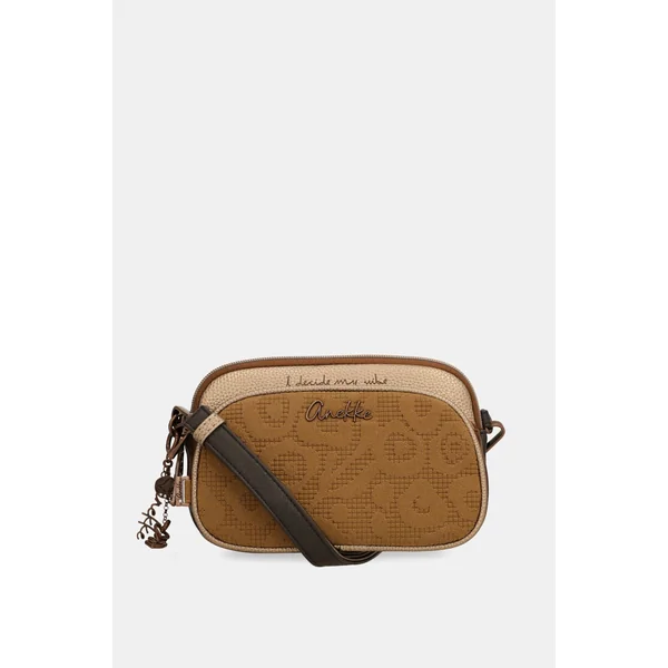 Bandolera pequeña Camel - Imagen 4