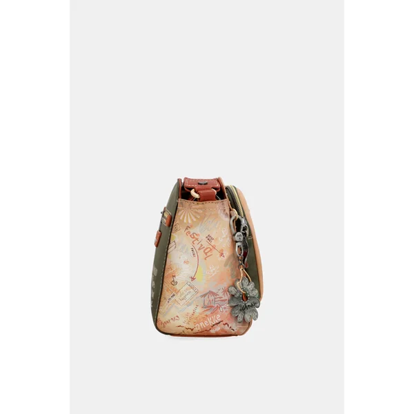 Bandolera rectangular Peace & Love Camel - Imagen 4