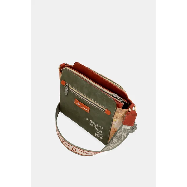 Bandolera rectangular Peace & Love Camel - Imagen 9