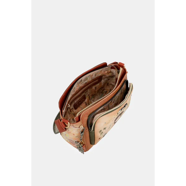 Bandolera rectangular Peace & Love Camel - Imagen 10