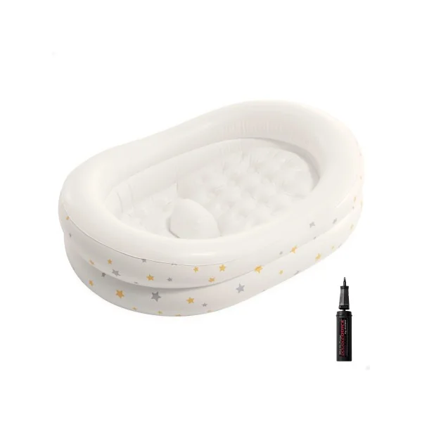 Banheira inflável para bebê 66x89x25 cm com bomba