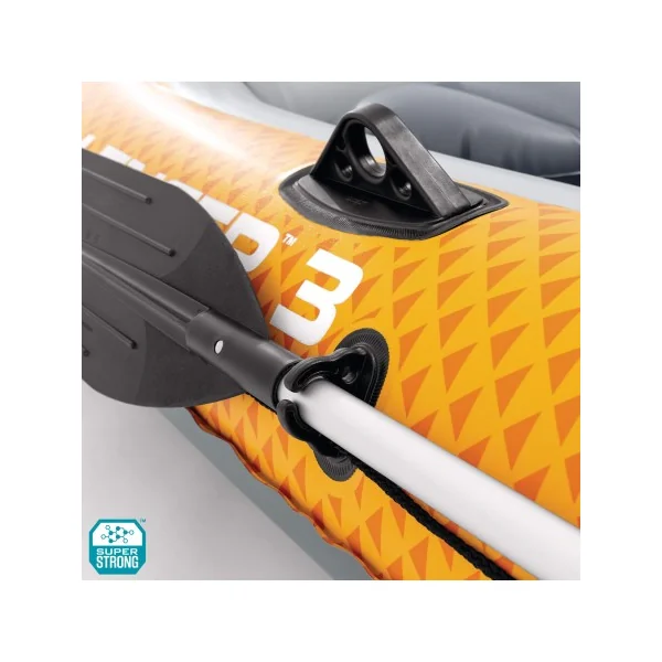 Barca hinchable Challenger 3 INTEX con remos e hinchador - Imagen 3