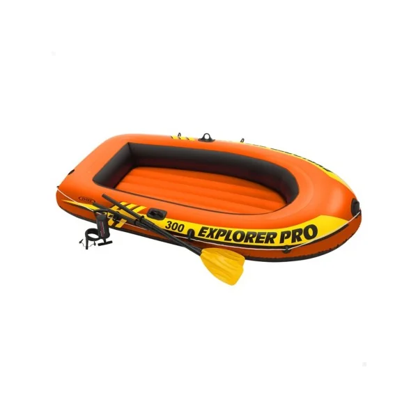 BARCA HINCHABLE EXPLORER PRO300 REMOS+HINCHADOR 244X117X36CM