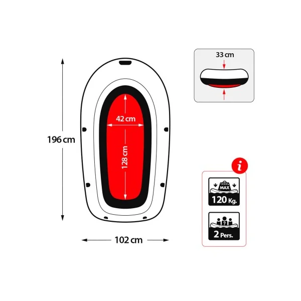 BARCA HINCHABLE INTEX EXPLORER PRO 200 - 196X102X33 CM - Imagen 4
