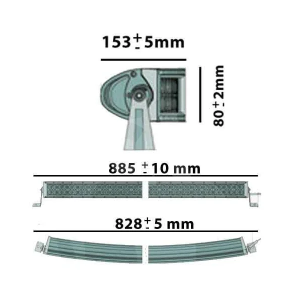 BARRA PANEL LED 73,6W 60 LEDS 86,5 CM - Imagen 2