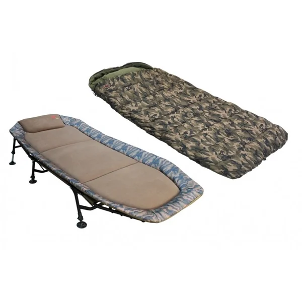 BEDCHAIR CAMO + SACO DE DORMIR 5 ESTACIONES ZFISH
