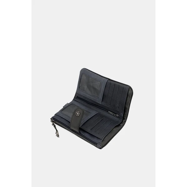 Billetero RFID flexible azul marino Studio - Imagen 9
