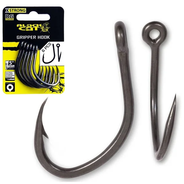 BLACK CAT GRIPPER HOOK X STRONG DG Nº 3/0 anzuelos siluro - Arapaima Fishing