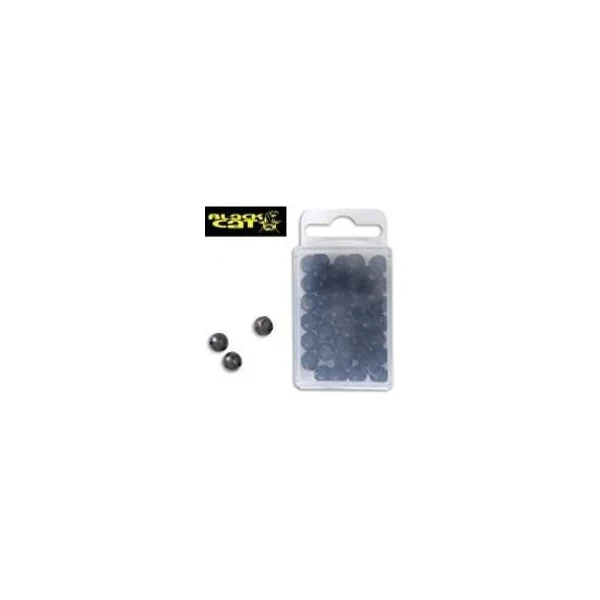 BLACK CAT HARD BEAD BLACK 50 pcs 8 mm - Arapaima Fishing