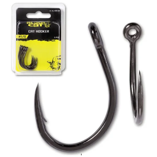 BLACK CAT HOOKER X STRONG DG Nº 1/0 anzuelos siluro - Arapaima Fishing