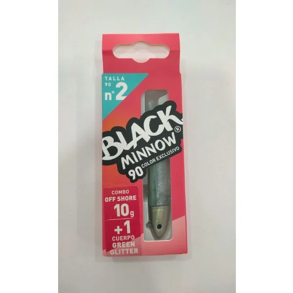 Black Minnow 90 Combo Off Shore 10g Green Glitter
