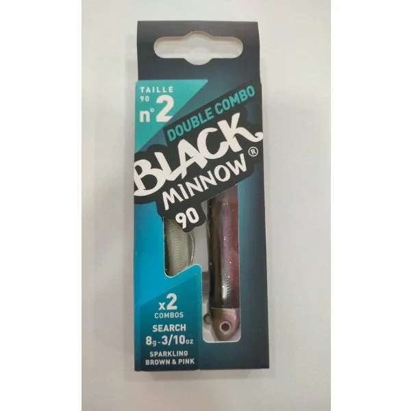 Black Minnow 90 Doble Combo Search 8g Sparkling Brown Pink