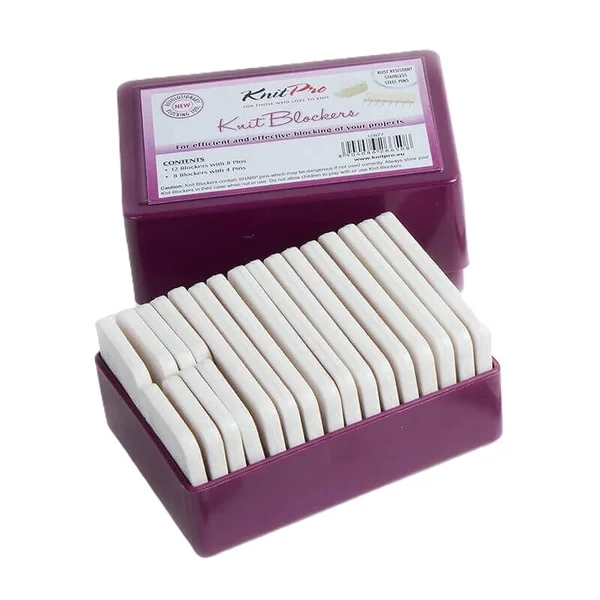 Bloqueador KnitPro 10877 - Kit de 20 Piezas para Bloquear Tejidos