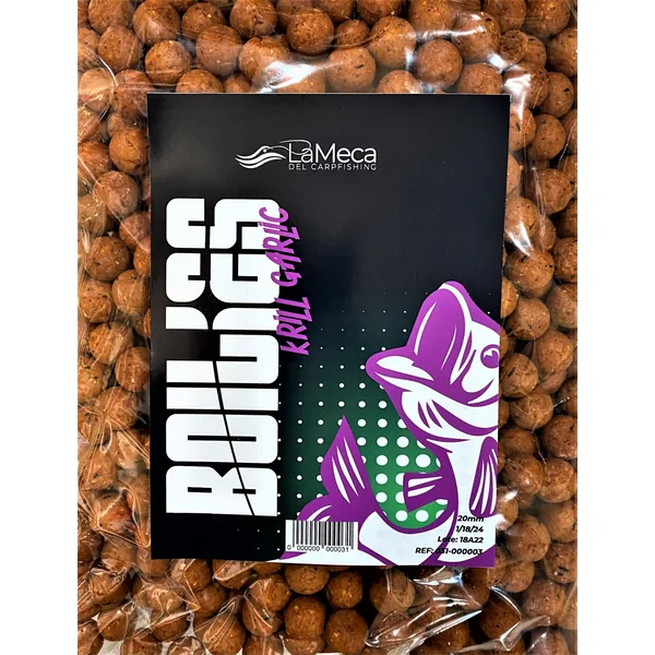BOILIE KRILL GARLIC 20MM 5 KG LA MECA BAITS