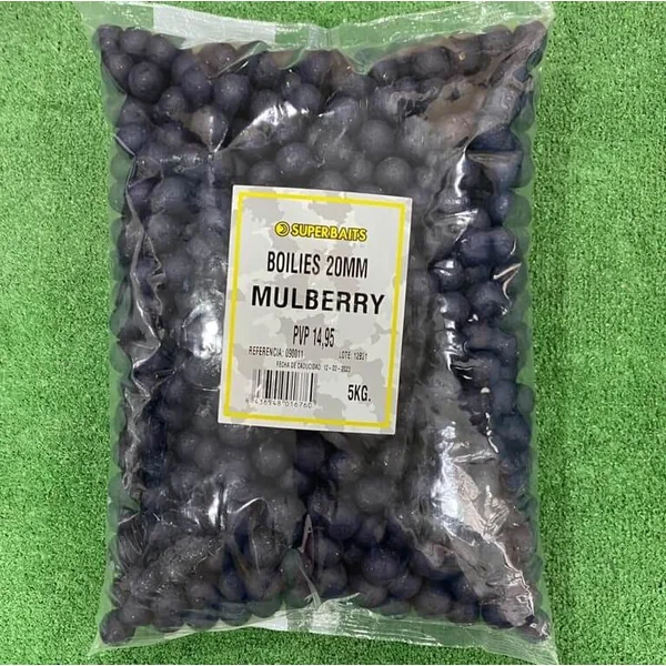 BOILIES 20 MM SUPERBAITS MULBERRY (MORA) 5KGS