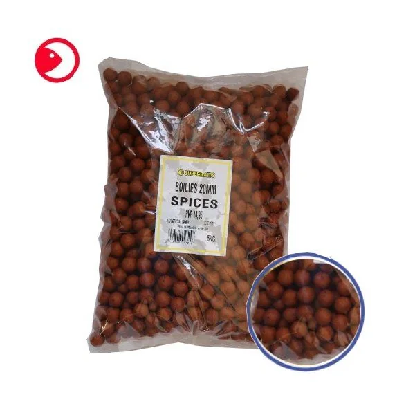 BOILIES 20 MM SUPERBAITS SPICES 5 KGS