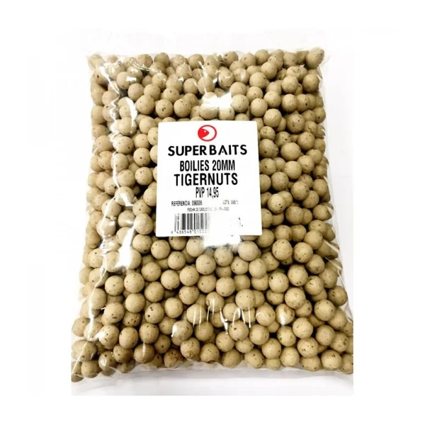 BOILIES 20 MM SUPERBAITS TIGERNUTS (CHUFA DULCE) 5 KGS