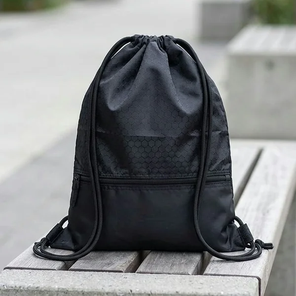 Bolsa de gimnasio impermeable con cordón