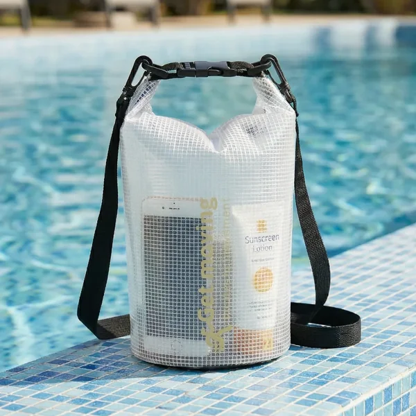 Bolsa de natación grande de malla