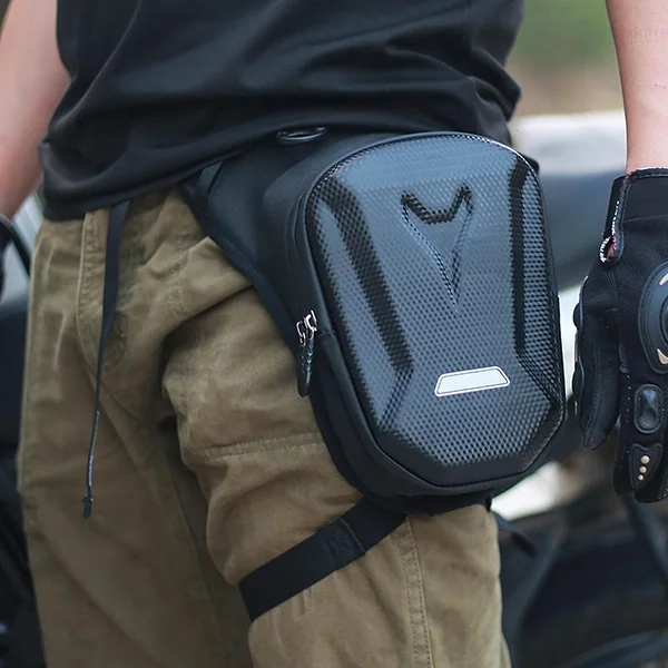 Bolsa impermeable para pierna de motocicleta