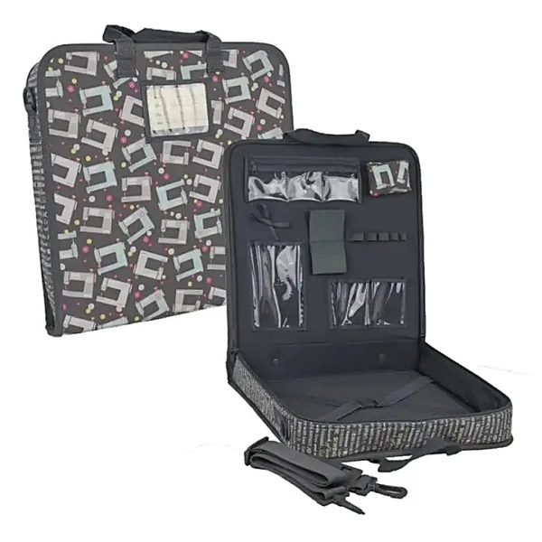 Bolsa organizadora patchwork 37 x 36 x 7 cm